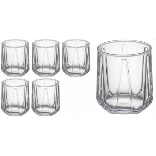 KOMPLET SZKLANKI 6x 360 ml NA DRINKI NAPOJE soki kompot grill niskie WZOREK