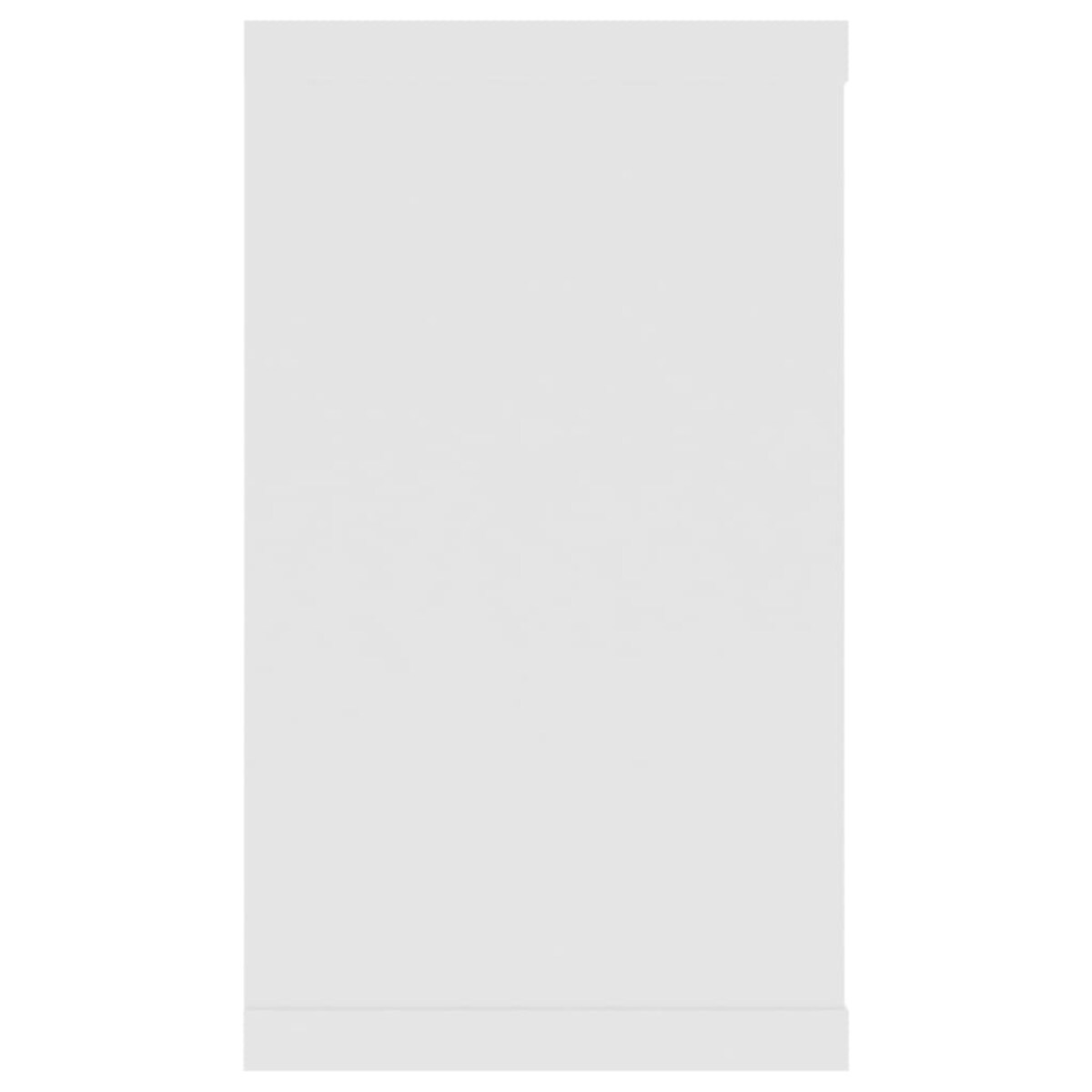 vidaXL Półki ścienne kostki, 2 szt., białe, 80x15x26,5 cm