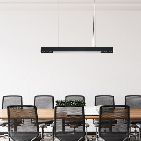 Lampa sufitowa wisząca Light Prestige Cali czarny LED 2700K-6500K (SMART) 1 szt.