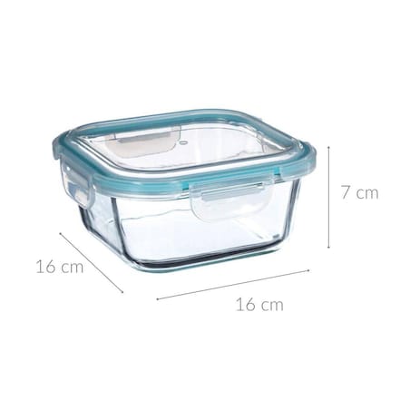 Pojemnik szklany na żywność z pokrywką, 800 ml