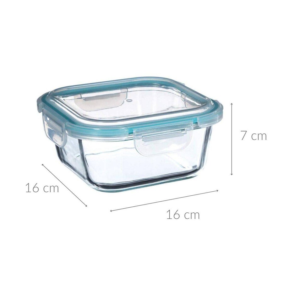 Pojemnik szklany na żywność z pokrywką, 800 ml