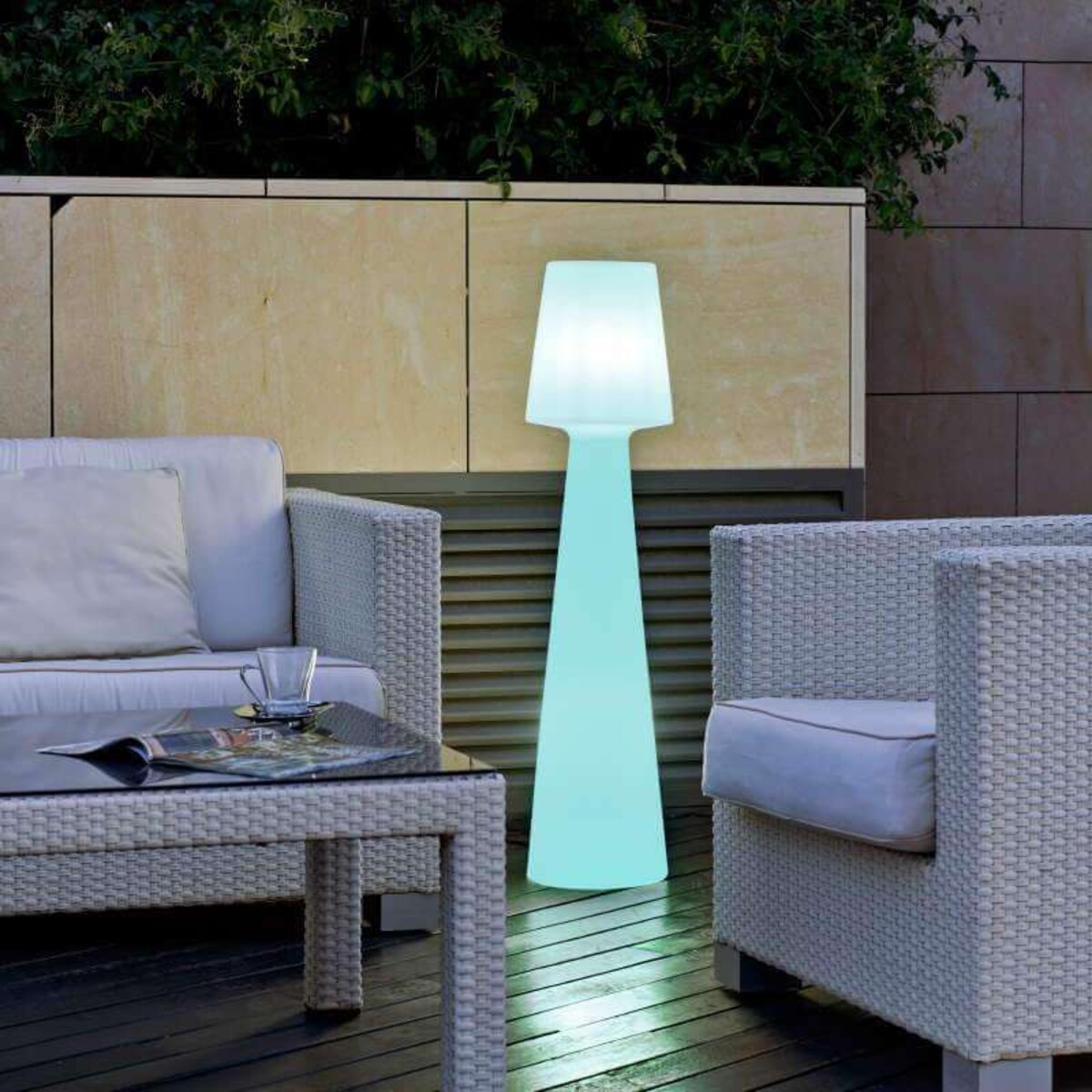 Lampa podłogowa do ogrodu Lola LUMLL110WLNW King Home LED 1,2W 6000K IP54 biała