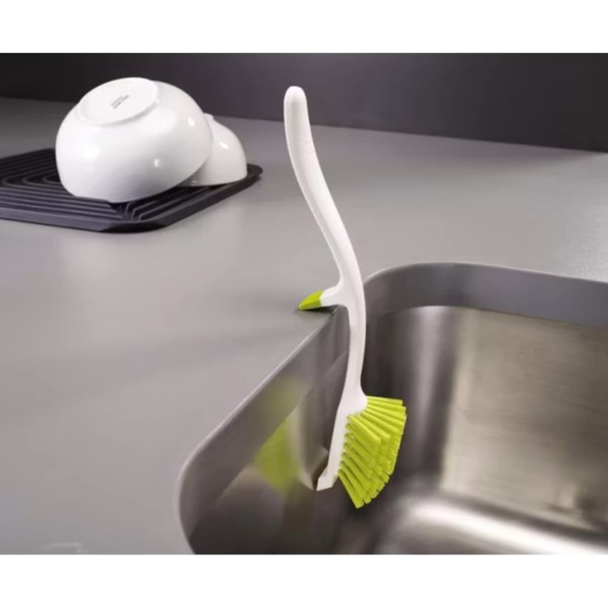 Szczotka do zmywania zielona Edge, 7 x 29 x 5 cm, Joseph Joseph