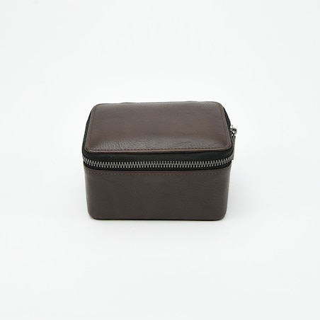 Pudełko na zegarki podróżne Stackers dwukomorowe brązowe