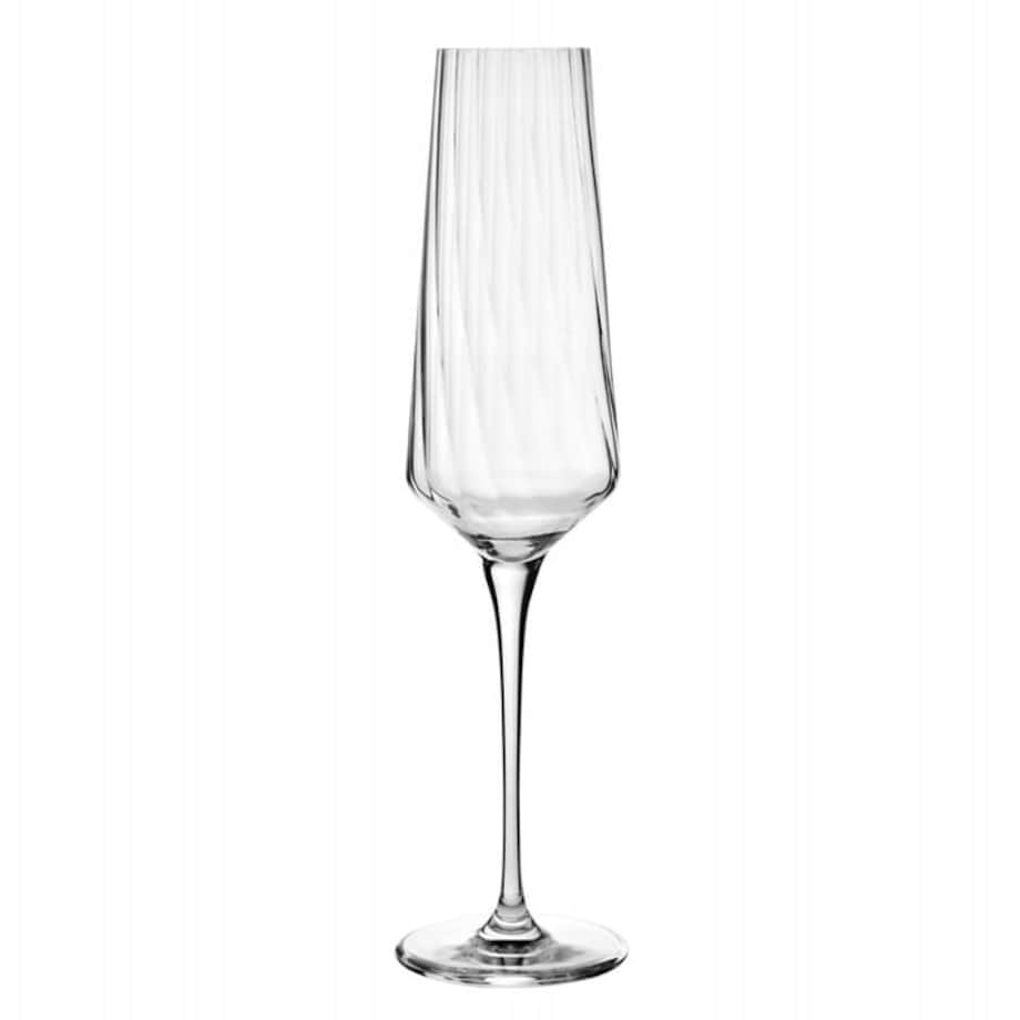 Kieliszki do Szampana Prosecco Toast Krosno Avant-Garde Lumi 4 szt Ryflowane