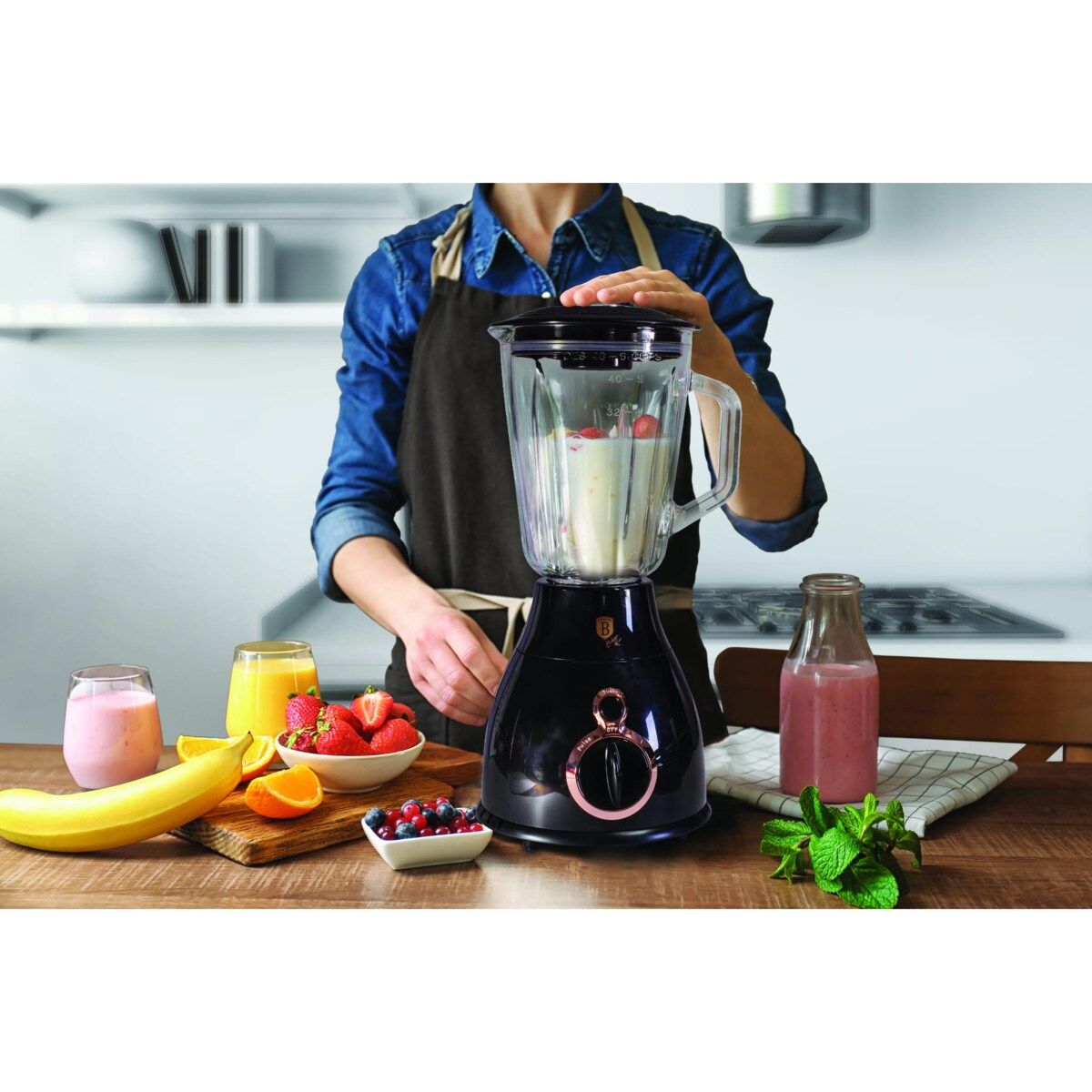 Blender kielichowy Berlinger Haus Black Rose BH-9025