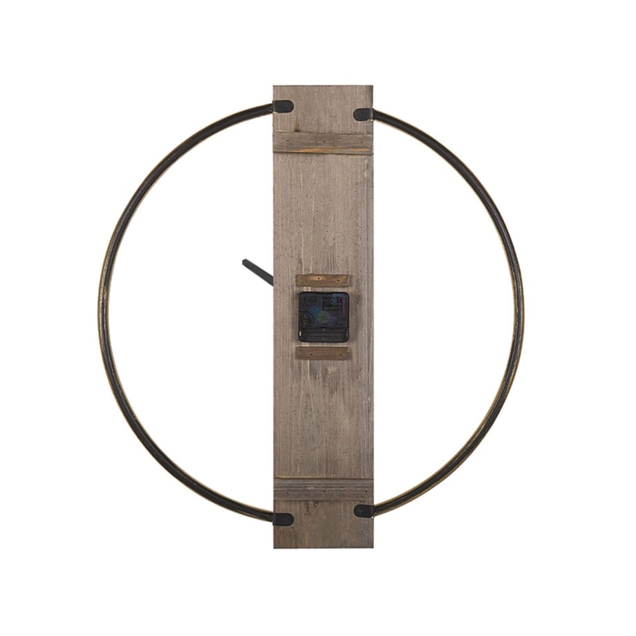 Zegar ścienny ø 47 cm jasne drewno ze złotym CASITAS