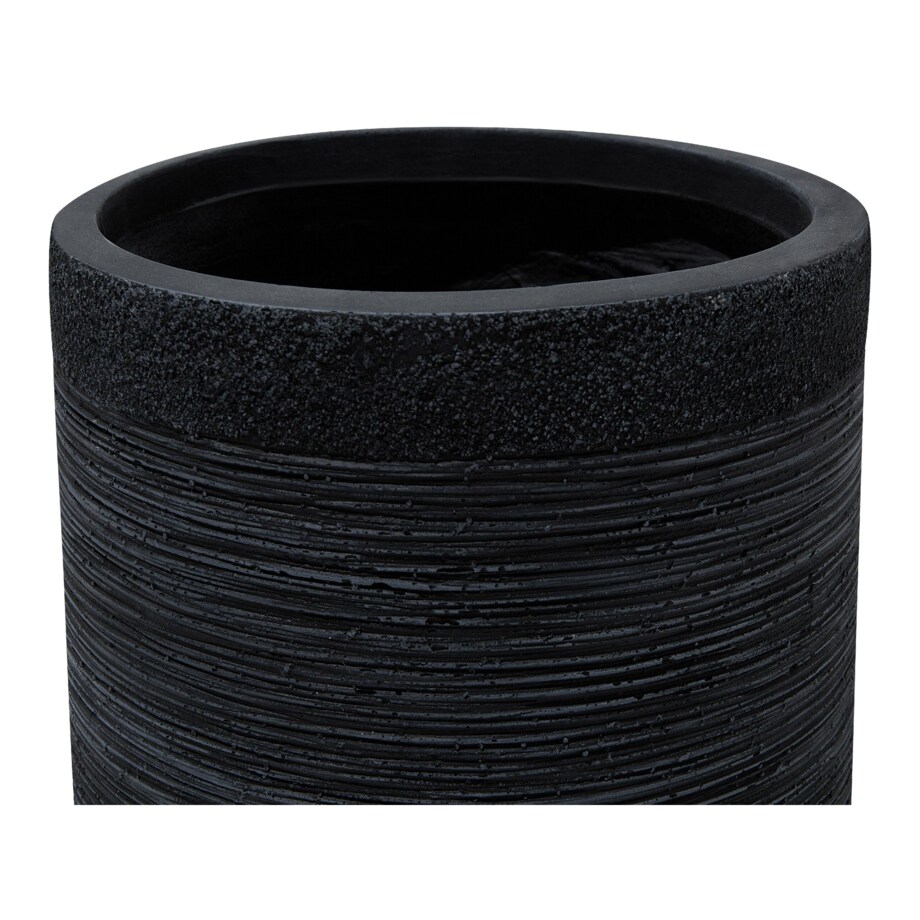 Doniczka 26 x 26 x 25 cm czarna SAMOS