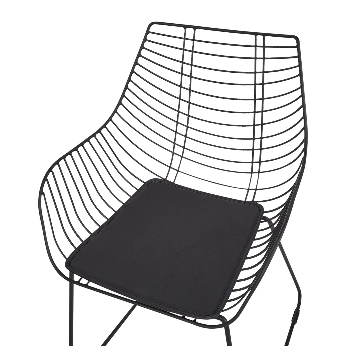 Zestaw 2 krzeseł do jadalni czarny ANNAPOLIS