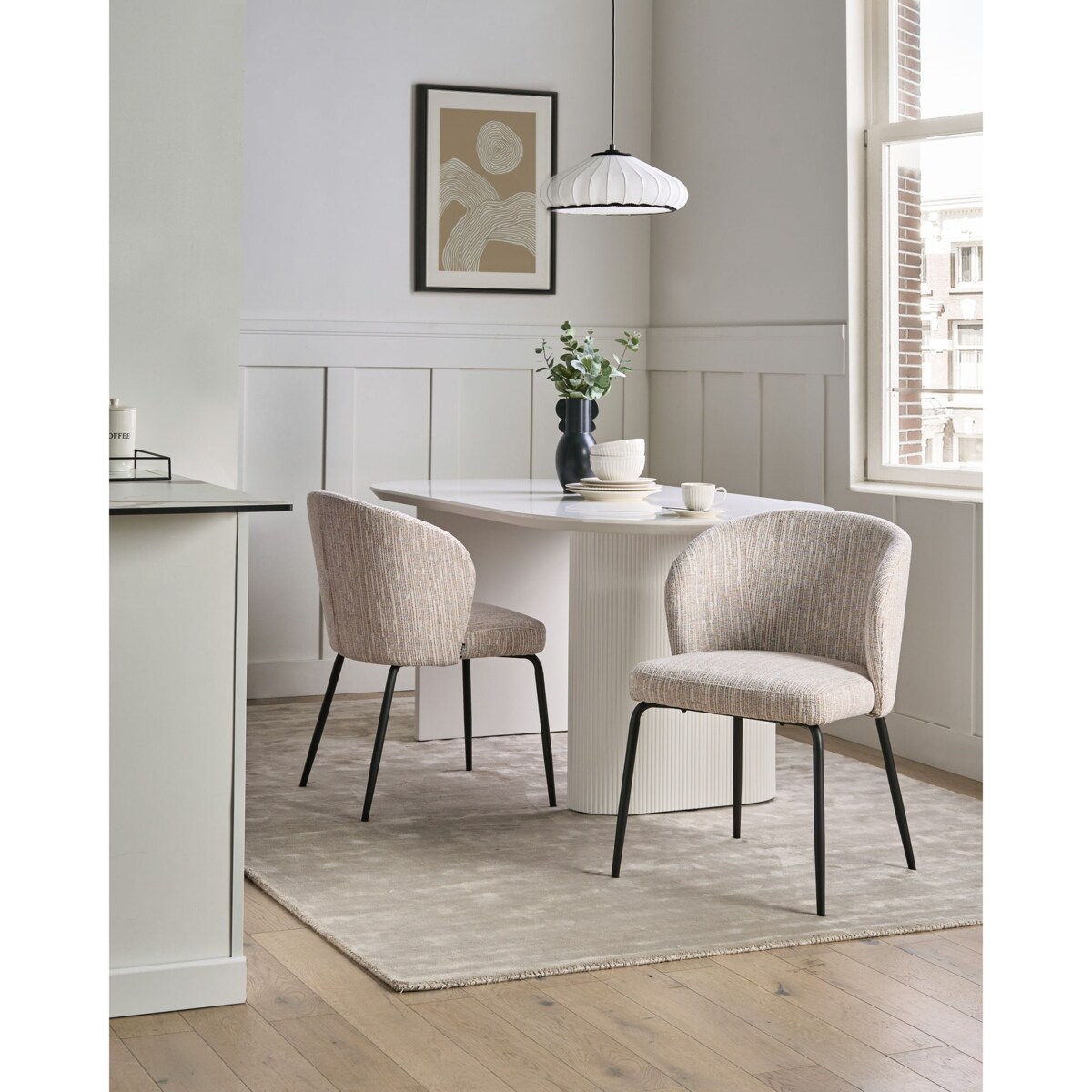 Zestaw 2 krzeseł do jadalni ZANA  Kolorowy