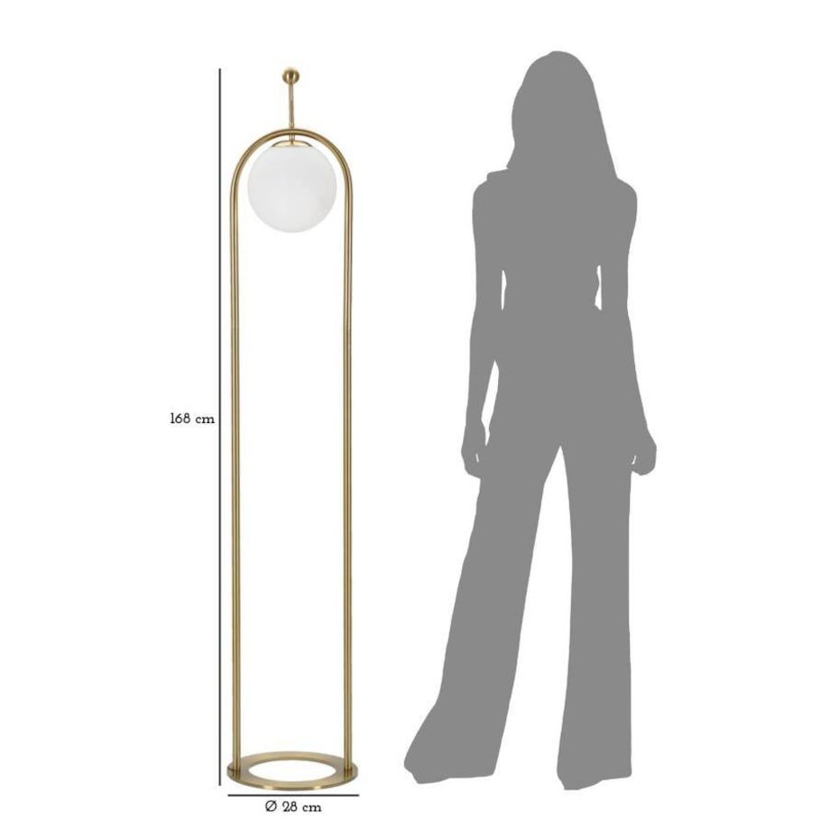 Lampa podłogowa GLAMY ARC, 168 cm