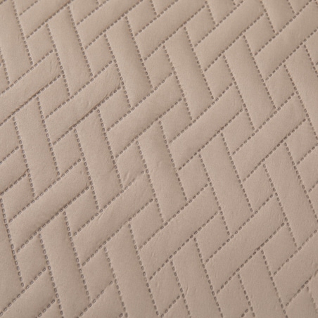 Ciemno Beżowa Narzuta Pikowana na Łóżko 240 x 220 Dash