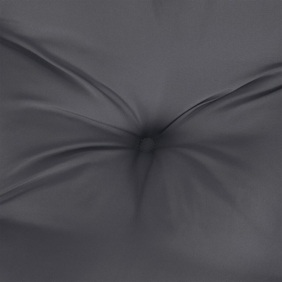 vidaXL Poduszki na krzesła, 2 szt., antracytowe, 50x50x7 cm, tkanina