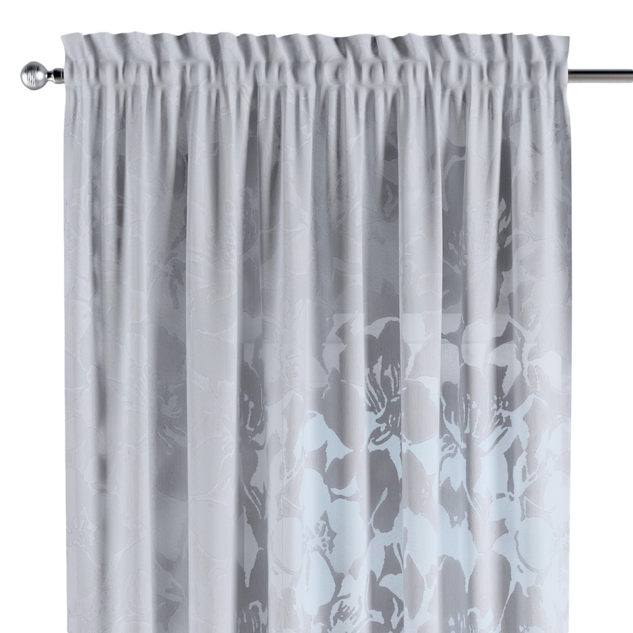 Zasłona na kanale z grzywką 1 szt. 130x260 kremowy