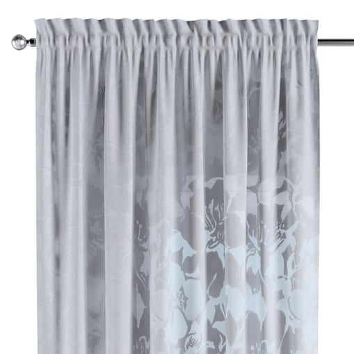 Zasłona na kanale z grzywką 1 szt. 130x260 kremowy