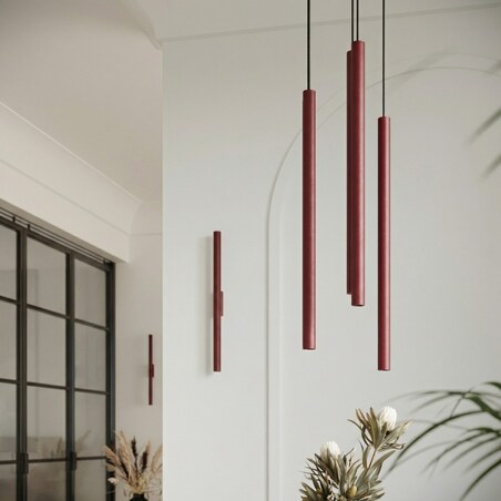 Lampa wisząca PASTELO 3P burgund