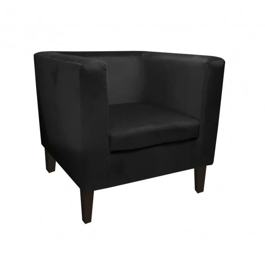 Fotel GRON VELVET czarny