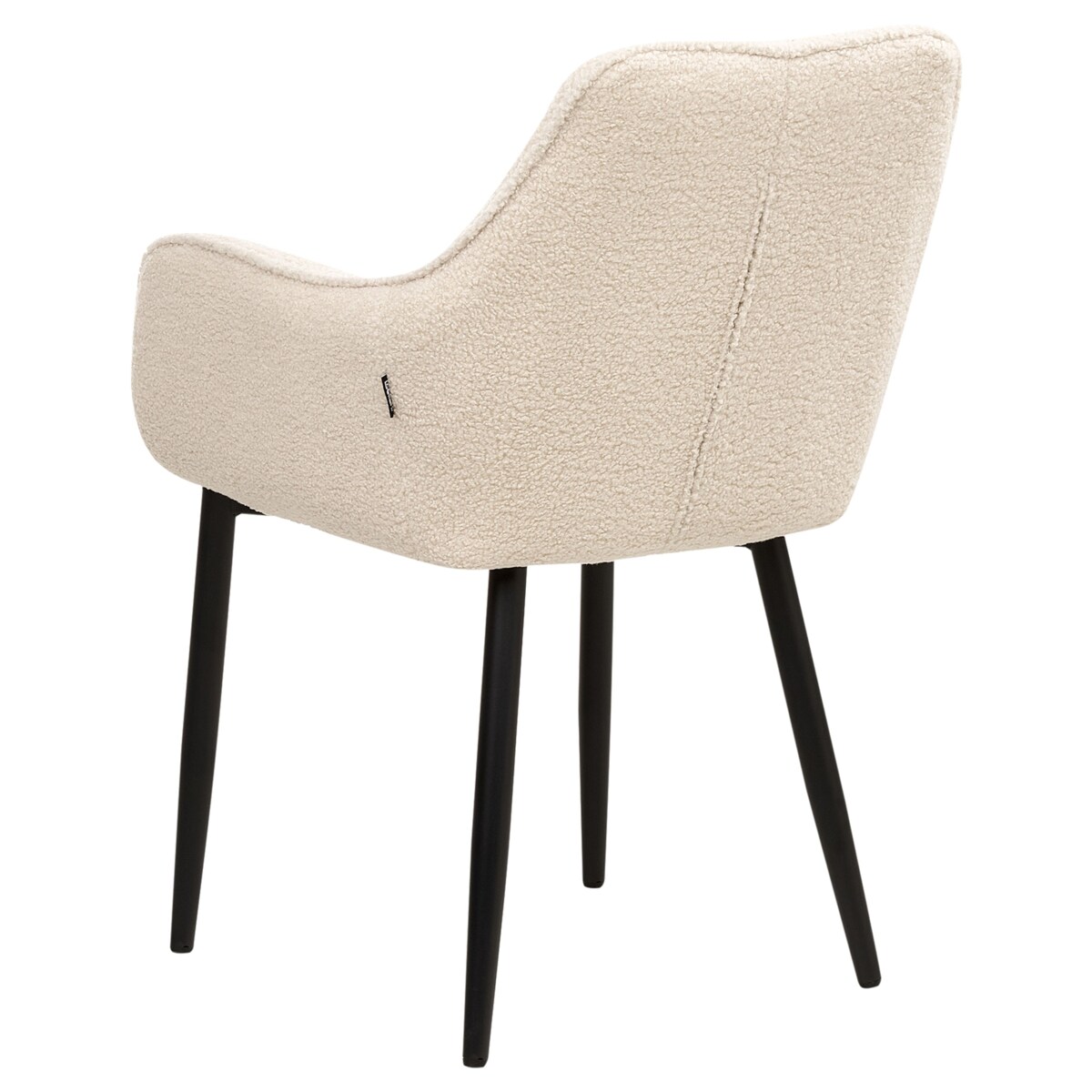 Zestaw 2 krzeseł do jadalni ALDEN Boucle Jasnobeżowy