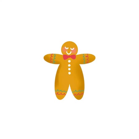 Poduszka świąteczna na krzesło - Minimalistyczny piernik