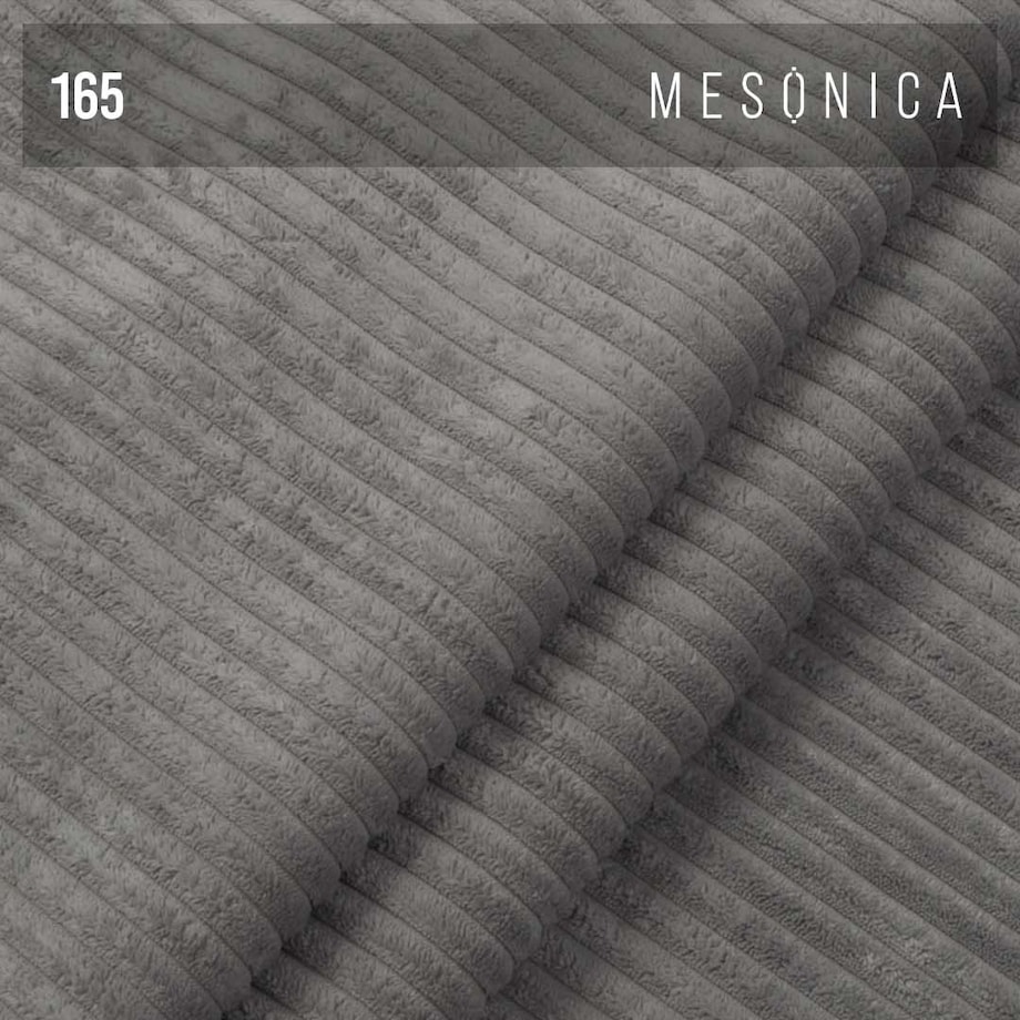 Melow 3-osobowa rozkładana sofa - szara sztruks