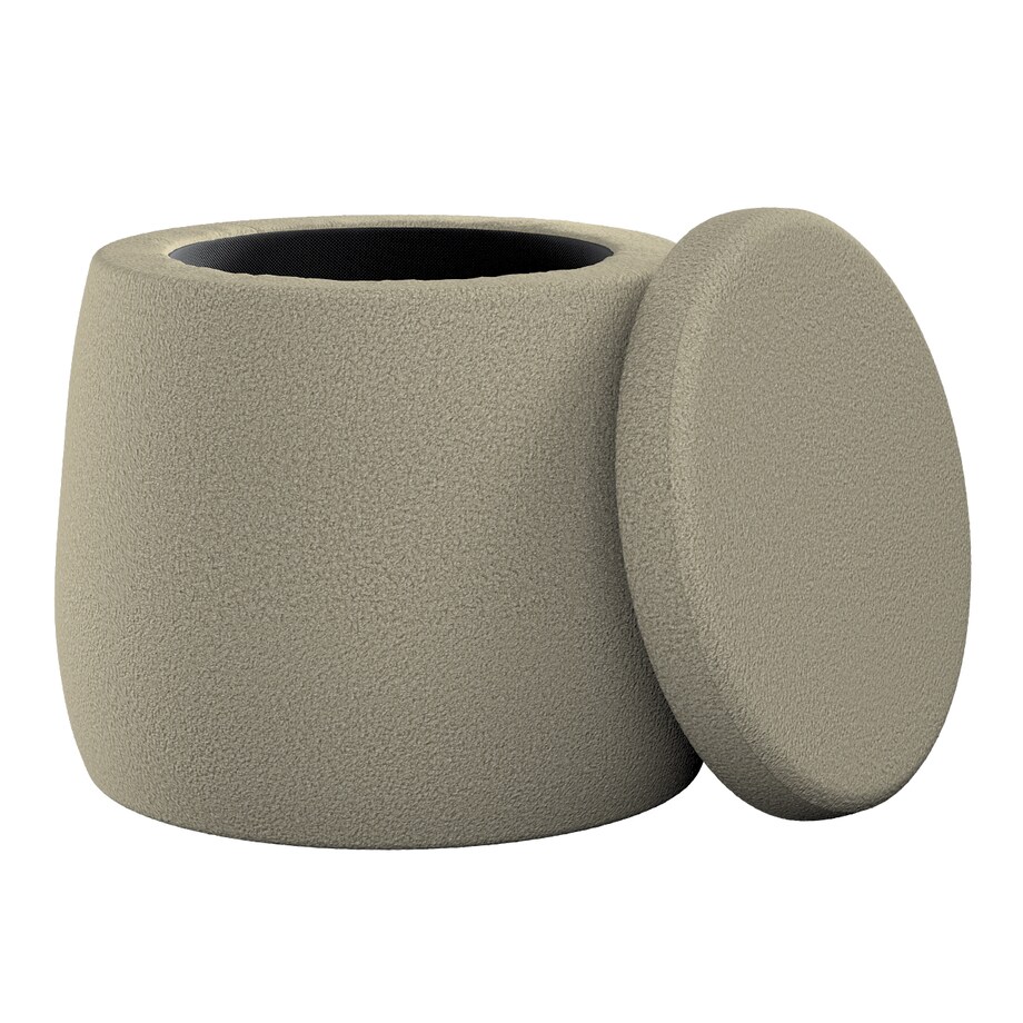 Puf Candy Jar, ciemny beż, ø40, wys. 40 cm, Boucle