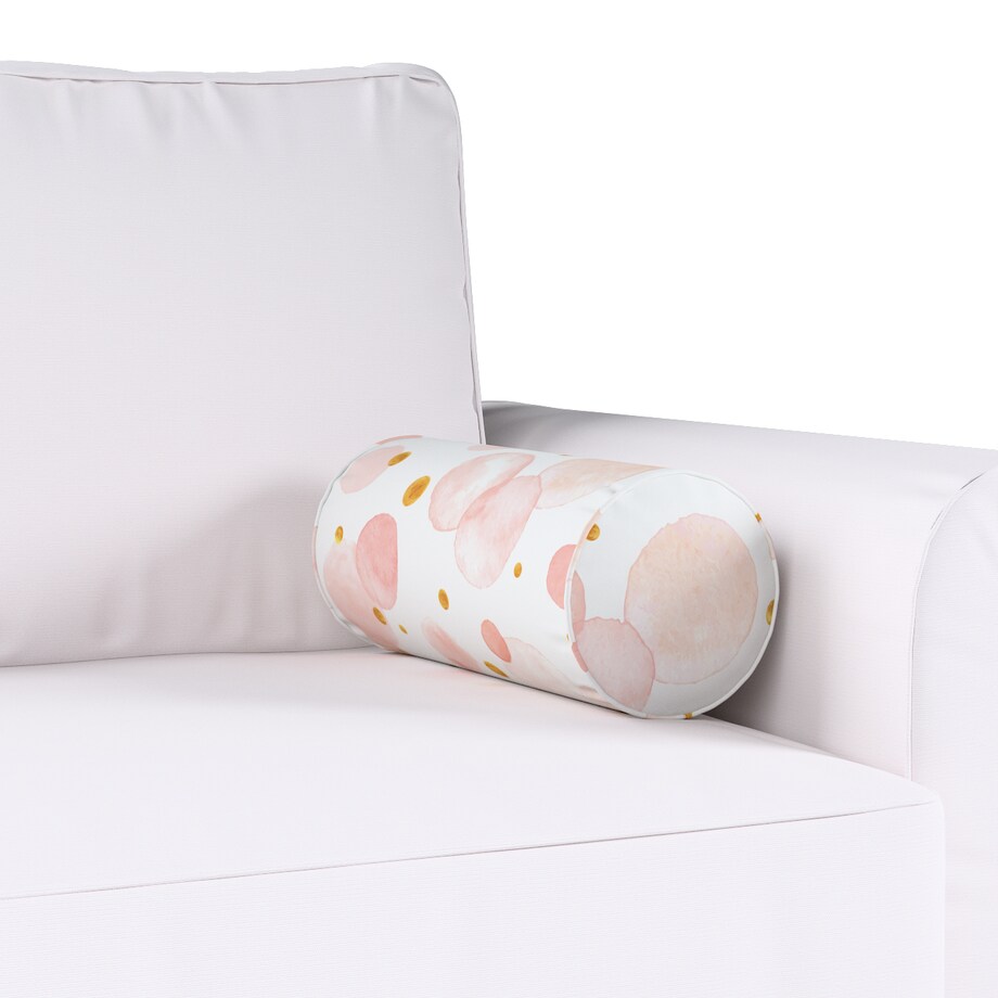 Wałek Ruby, ecru-różowy, Ø16 x 40 cm, Magic Collection