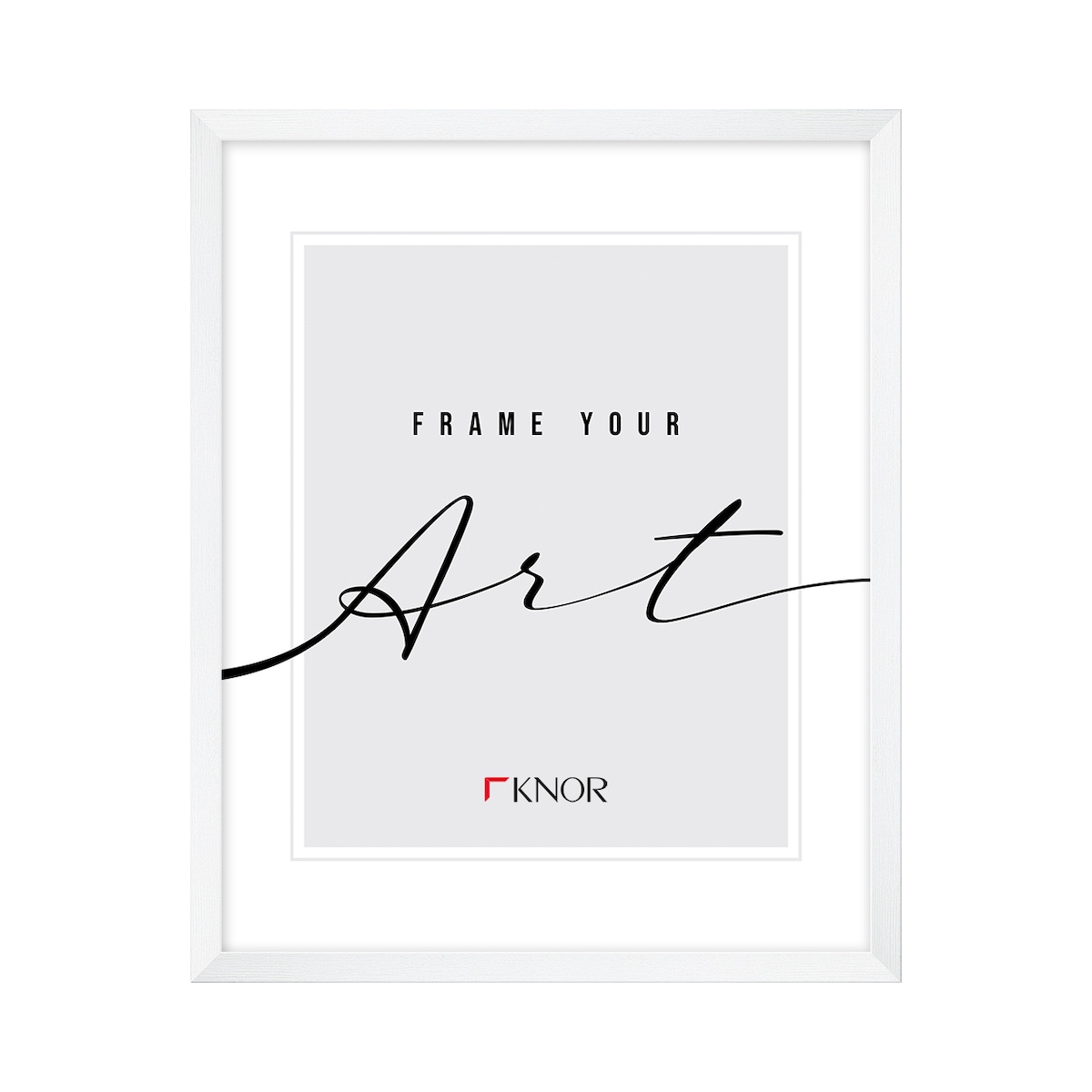 Ramki, ramka na plakat, 30x40, biała, Knor - ramki na zdjęcia