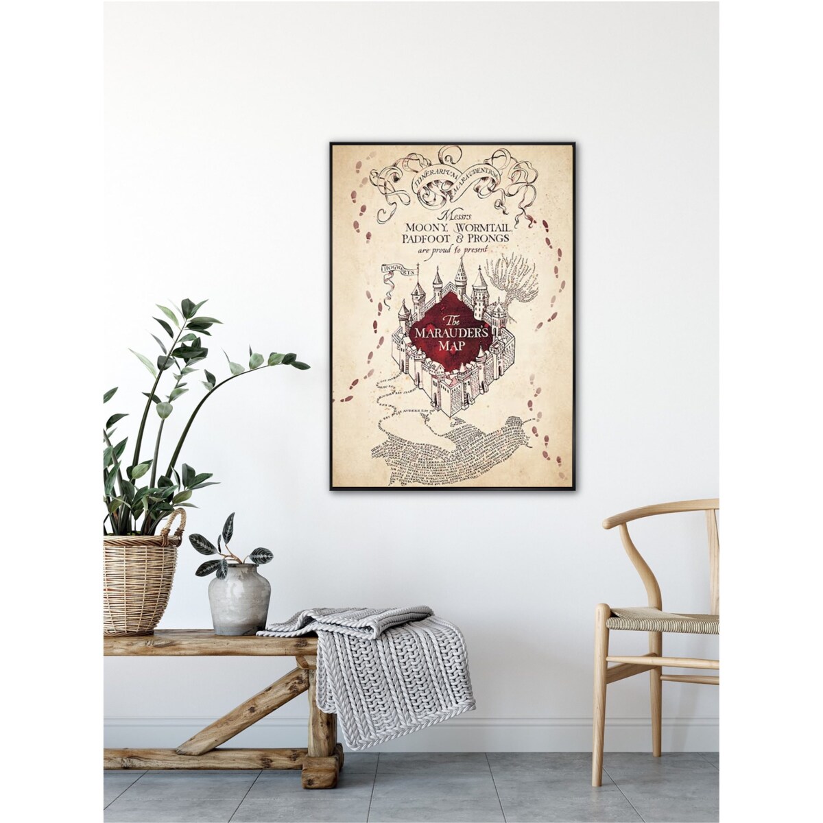 Poster Story, Plakat, Obraz - Harry Potter Mapa Huncwotów, wymiary 21 x 30 cm