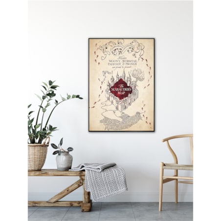 Poster Story, Plakat, Obraz - Harry Potter Mapa Huncwotów, wymiary 21 x 30 cm