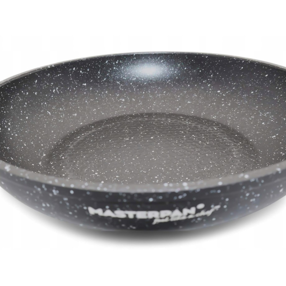 Patelnia Granitowa 20 Cm Plaster Miodu Indukcja Gaz 1.0L Wysoka 4.5