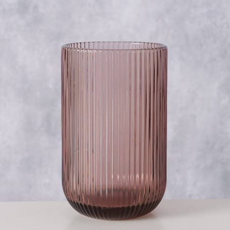 Szklanki do wody RIGANO, ryflowane szkło, 320 ml