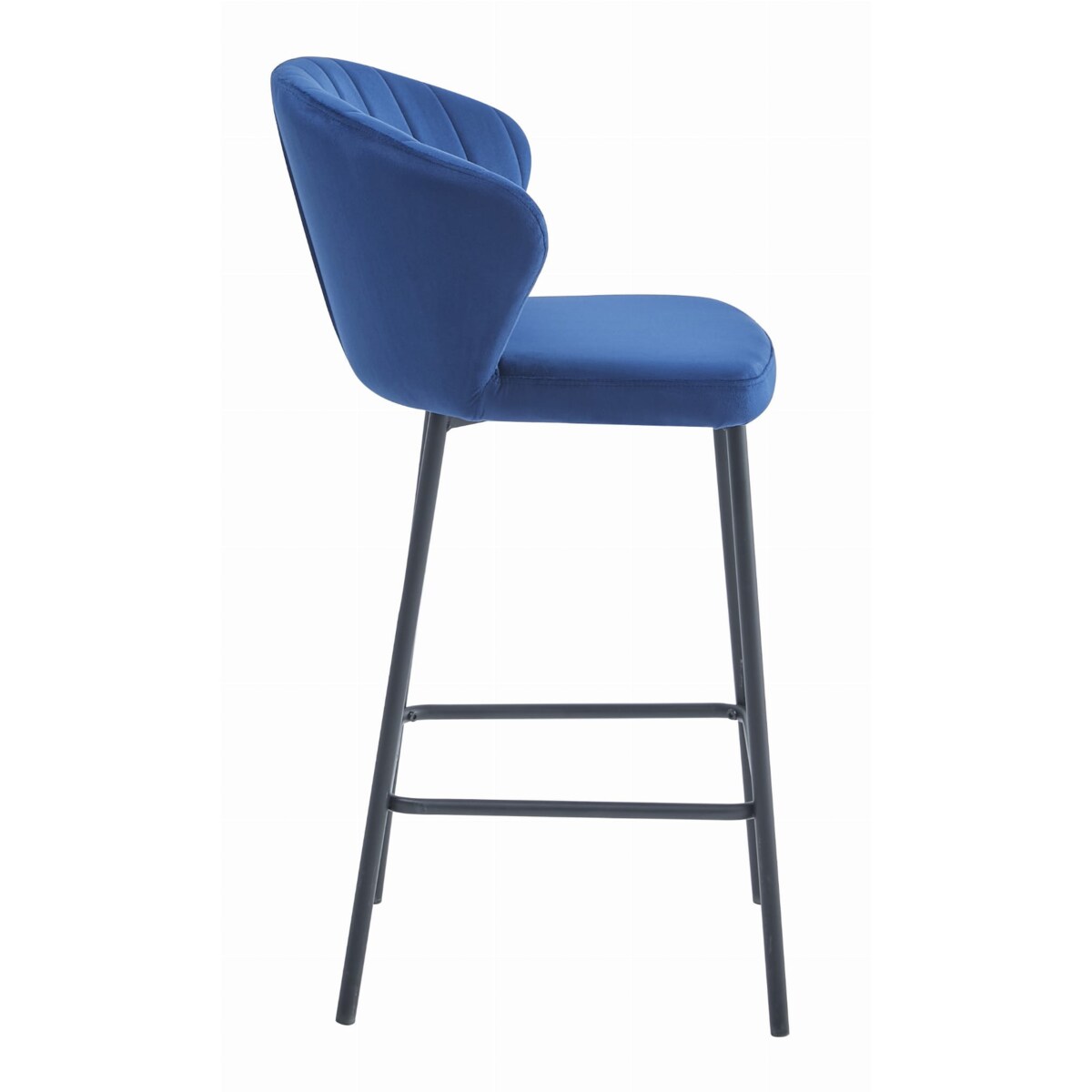 Hoker Do Jadalni Kuchni Baru Wysoki Gatta - Aksamit Granat / Nogi Czarne X 4