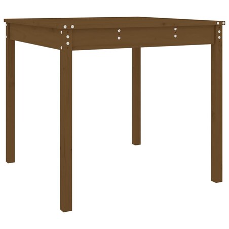 vidaXL Stolik ogrodowy, miodowy brąz, 82,5x82,5x76 cm, drewno sosnowe