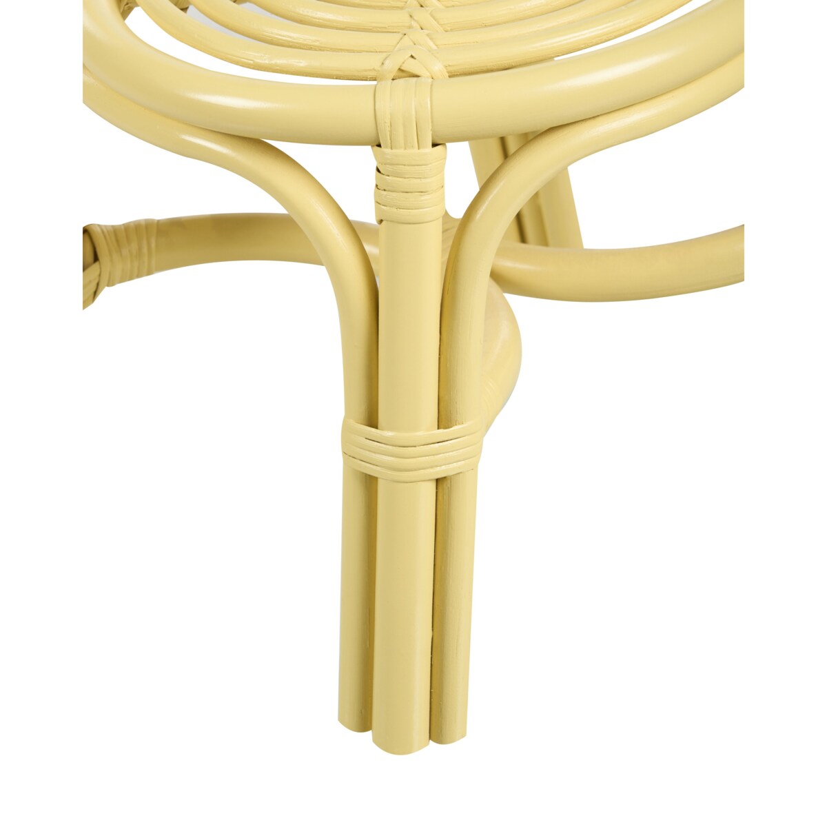 Krzesło rattanowe dla dzieci żółte MIRTIA