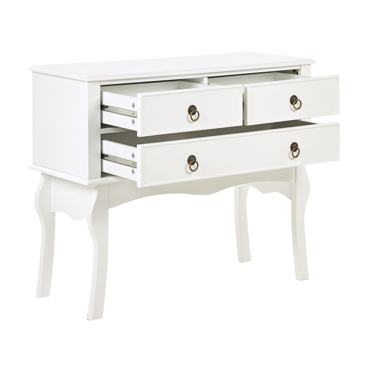 Konsola 3 szuflady biała LAMAR