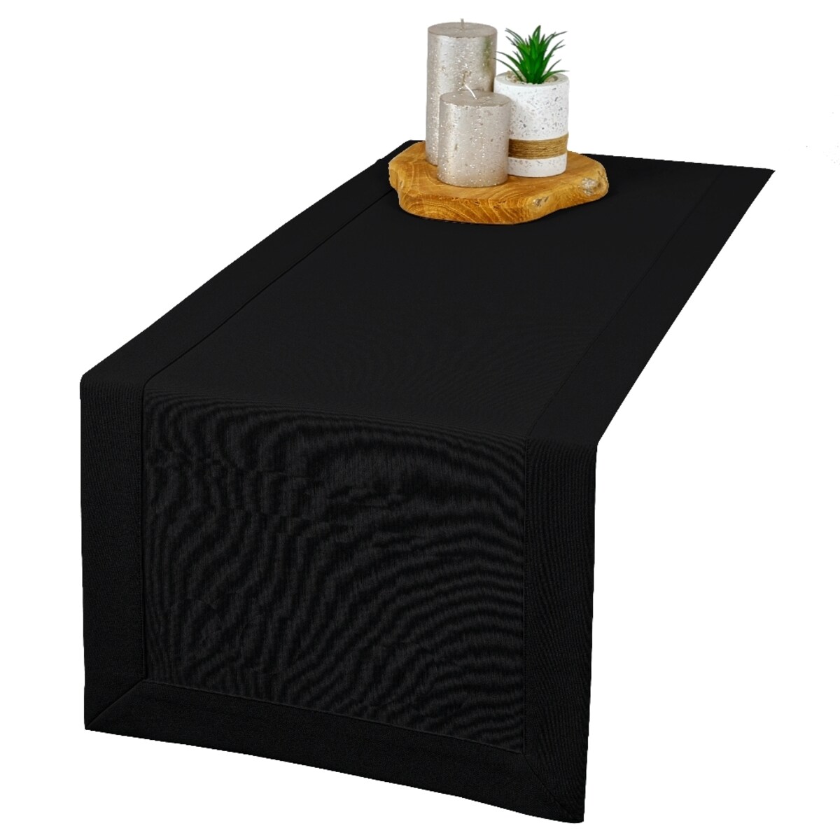 Bieżnik Maxima czarny (6018) O5 - 40x200 cm - czarny