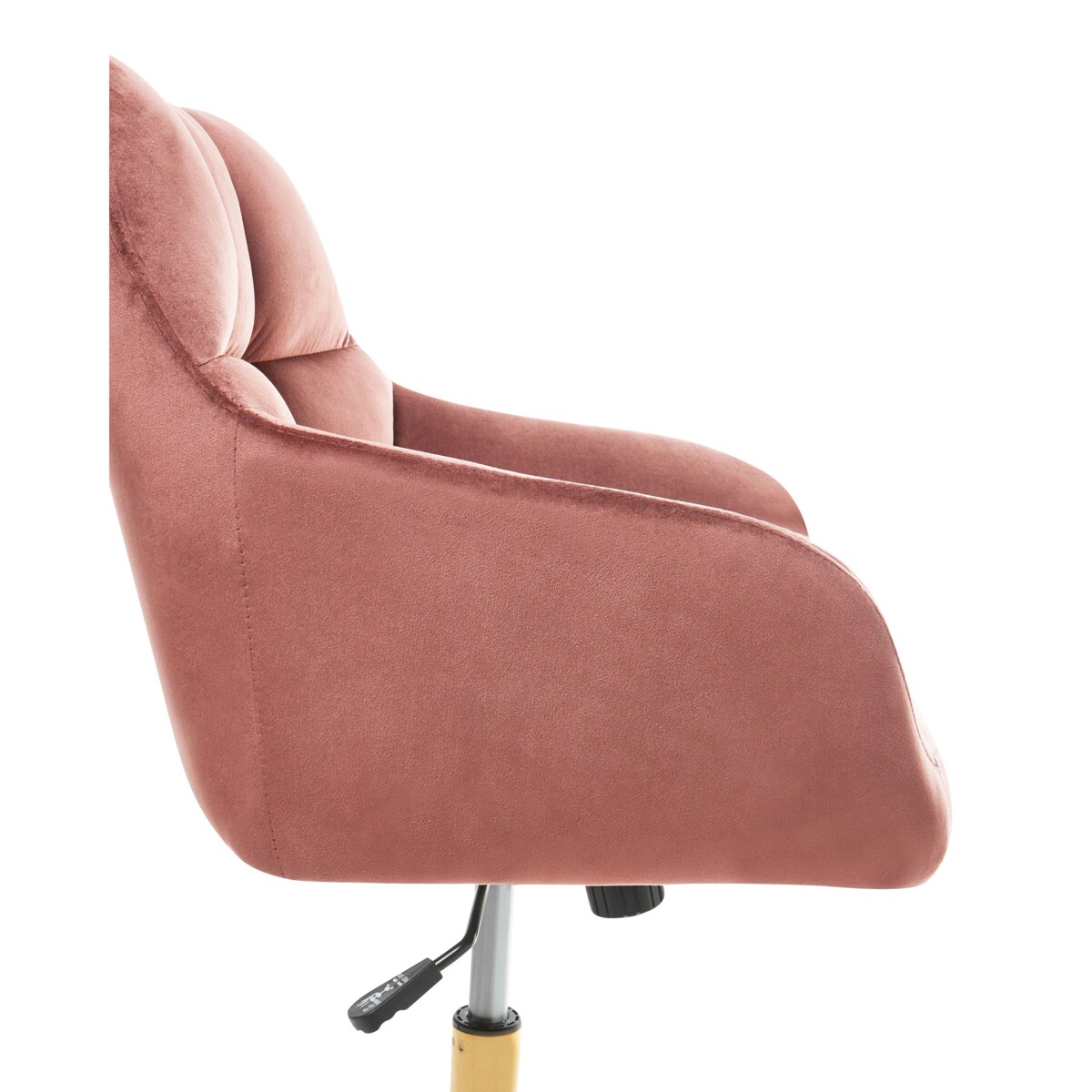 Krzesło obrotowe PALMDALE Welur Różowy