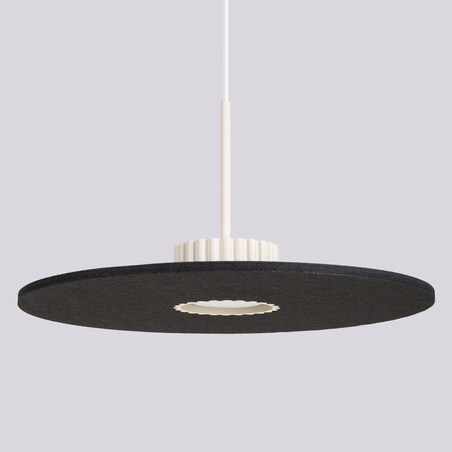Lampa wisząca OVO 1 beżowa/czarna filc Gx53
