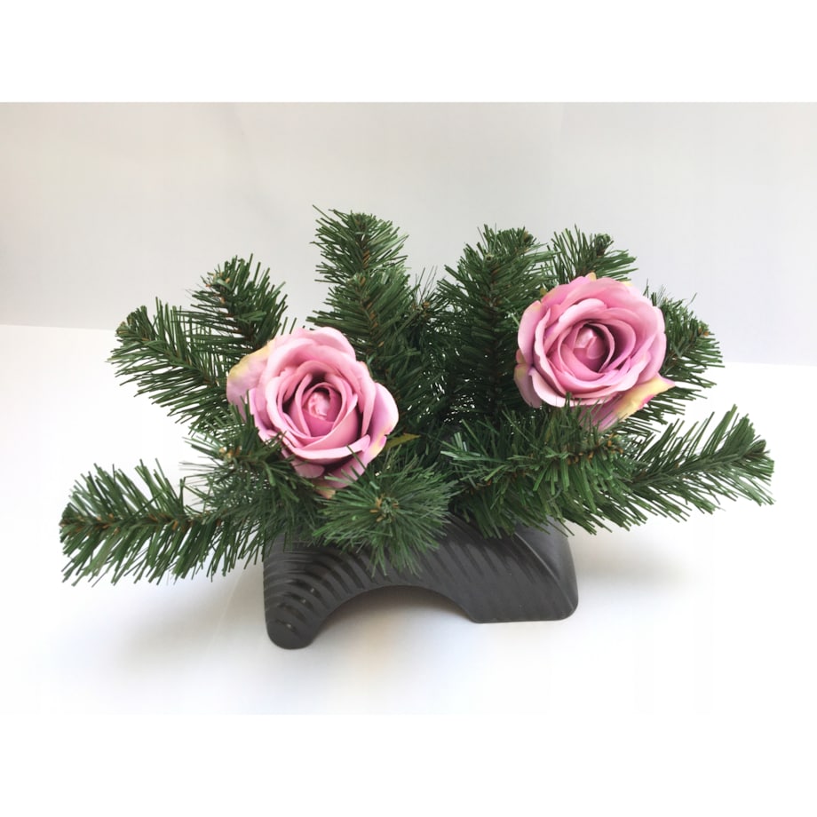 SZTUCZNY KWIAT RÓŻA główka wyrobowa do wiązanki stroiki grób cmentarz duża