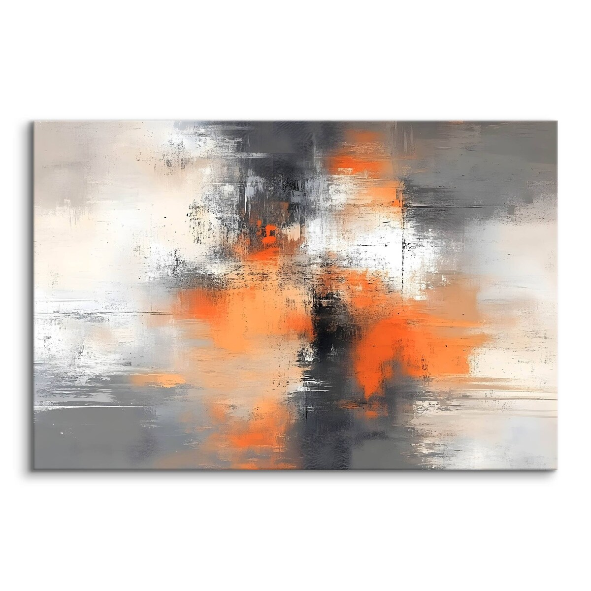 Obraz Ścienny Do Salonu Sypialni Pomarańczowa Abstrakcja Malarstwo 70x50cm