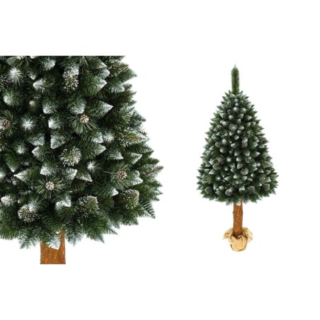 Choinka sztuczna Sosna srebrna z kryształkami na pniu