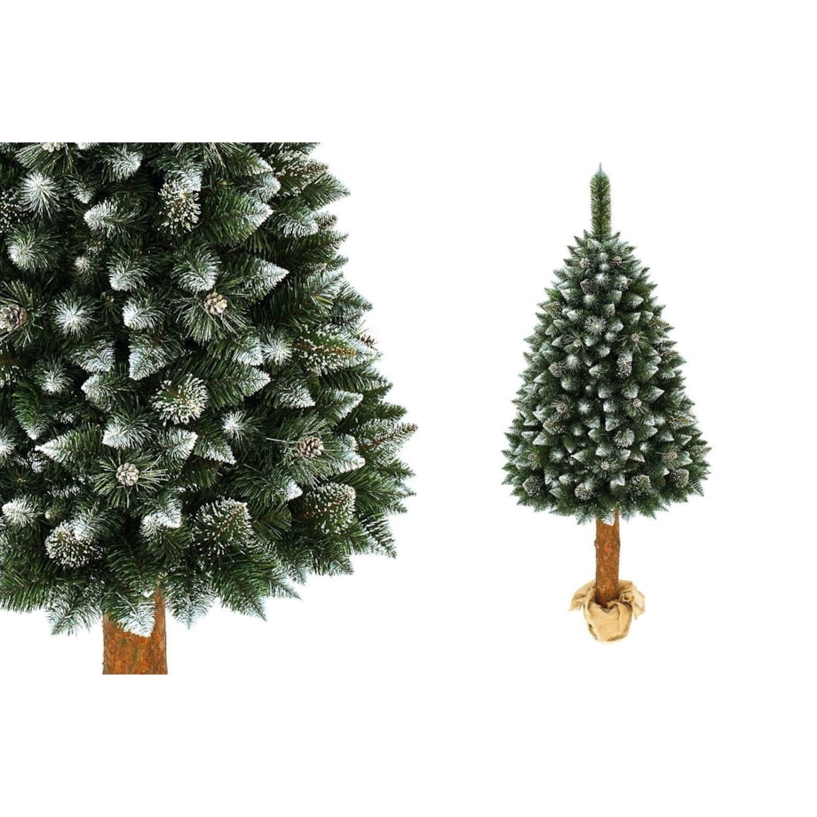 Choinka sztuczna Sosna srebrna z kryształkami na pniu