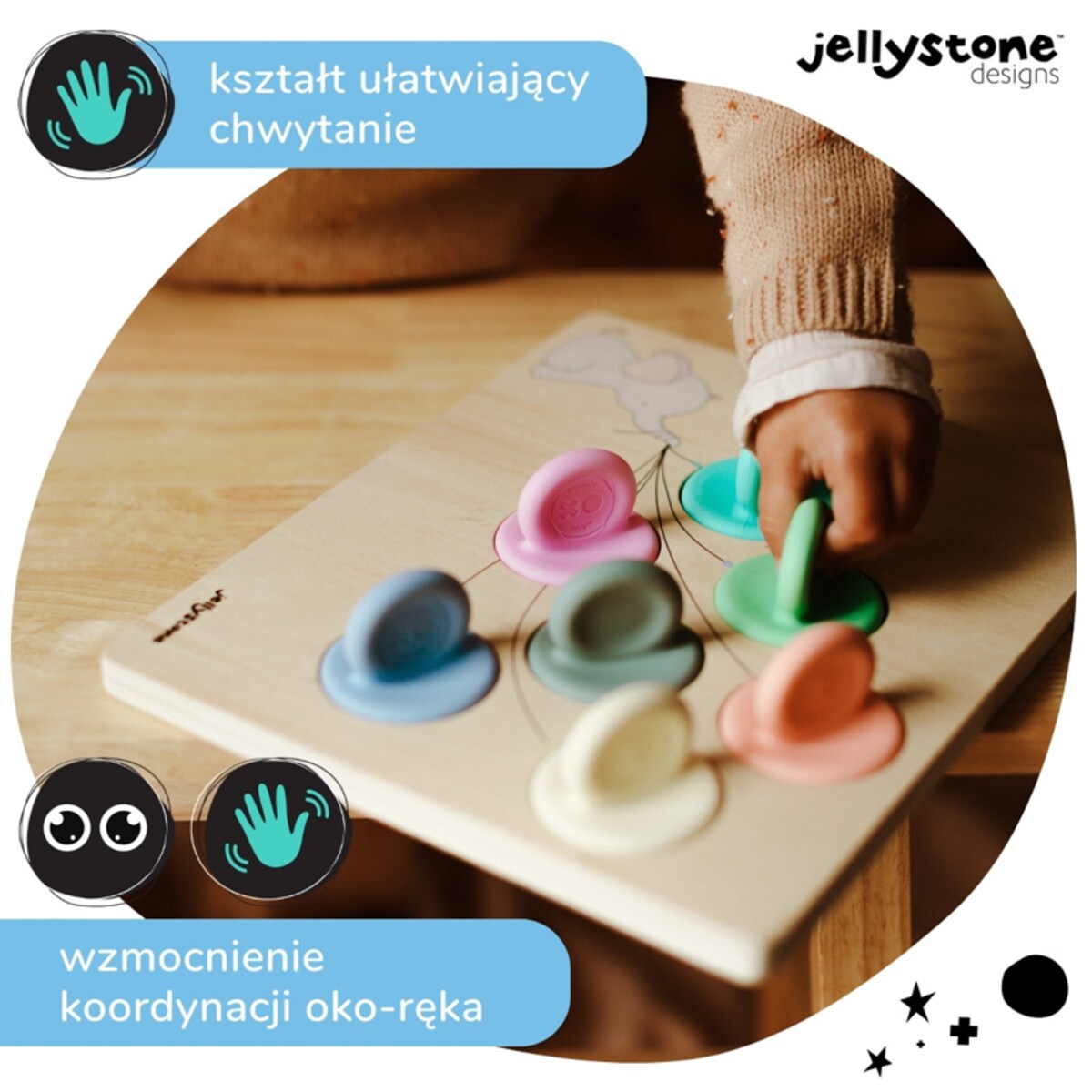 Balonowy Sorter, pastelowy, Jellystone Designs