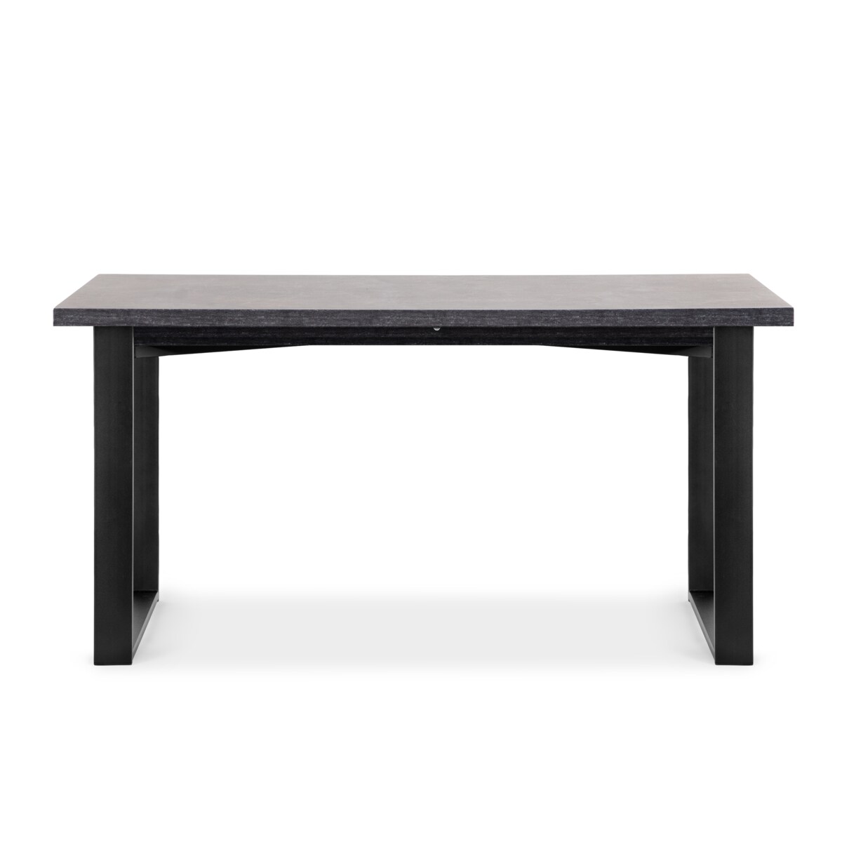 KONSIMO CETO Rozkładany stół w industrialnym stylu matowy szary