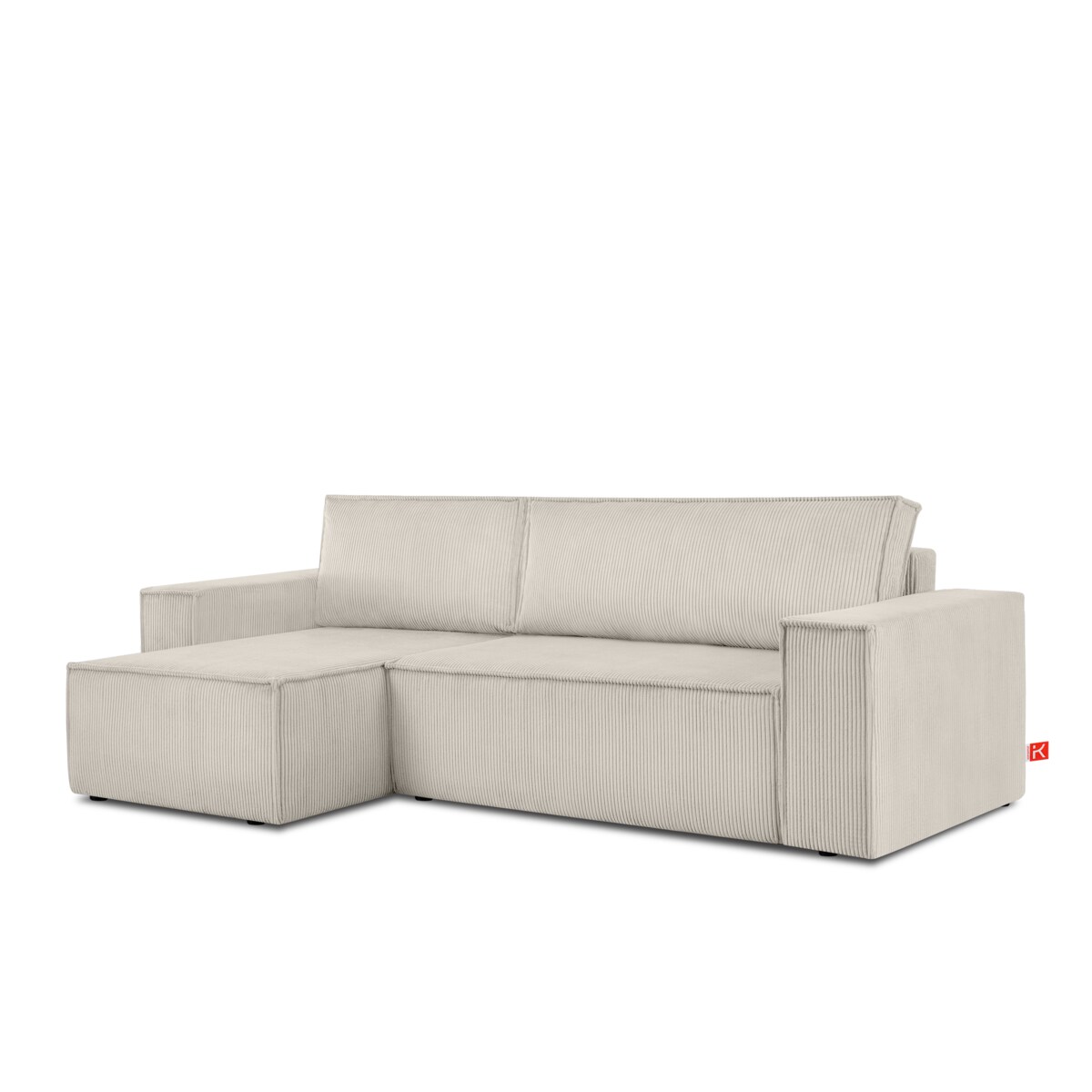 KONSIMO NAPI Uniwersalny narożnik z funkcją spania, kremowy, prawy/lewy