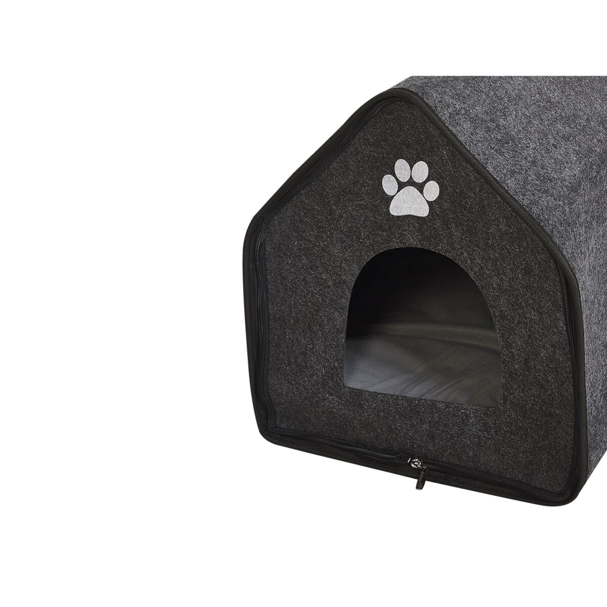 Legowisko domek dla psa 40 x 40 cm szare JANGI