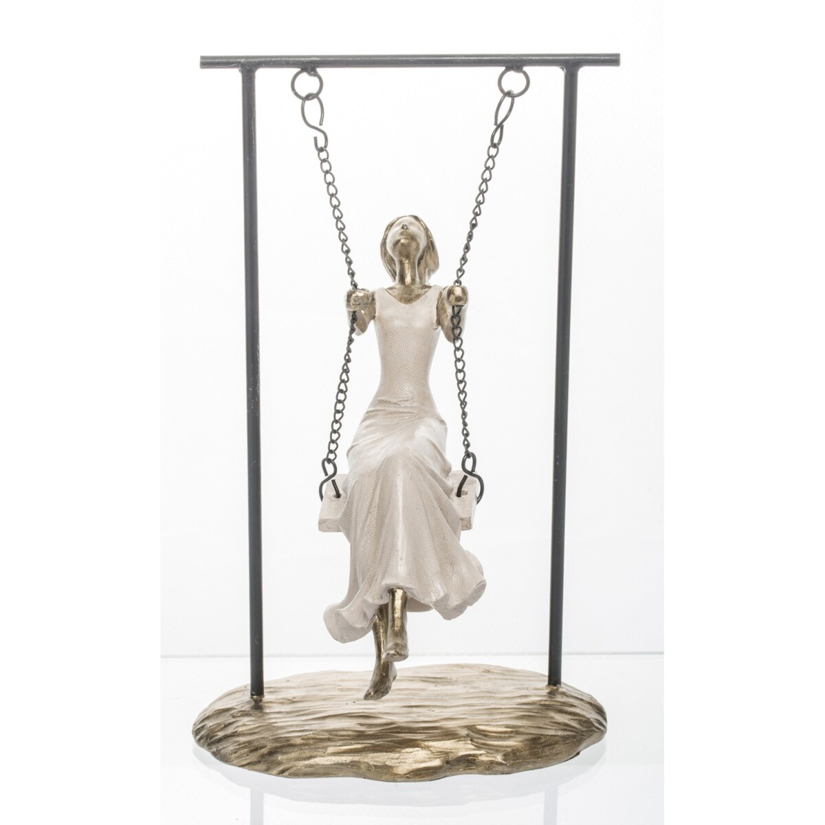 Dekoracja - Dziewczyna na huśtawce 25,5x15x20 cm SWING