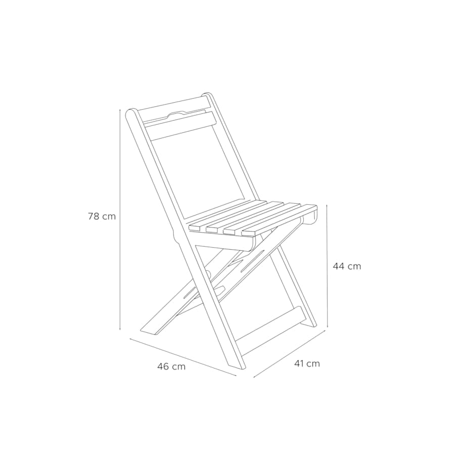 KONSIMO MELES Meble balkonowe z drewna sosnowego dla 2 osób