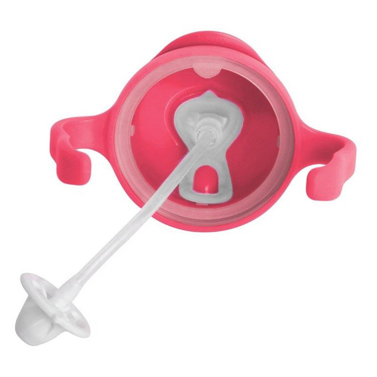 Bidon dla dzieci ze słomką 240 ml - kubek niekapek malinowy, b.box