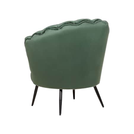 Fotel welurowy zielony LOVIKKA